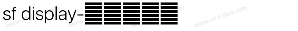 sf display字体转换